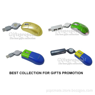 USB OPTICAL MOUSE, MINI RETRACTABLE OPTICAL MOUSE , 800DPI